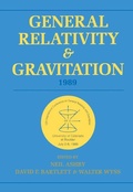 Cover: General Relativity and Gravitation, 1989 - Cambridge University Press