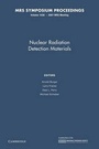 Cover: Nuclear Radiation Detection Materials: Volume 1038 - Cambridge University Press