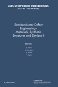 Cover: Semiconductor Defect Engineering: Volume 994 - Cambridge University Press