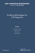 Cover: Enabling Technologies for 3-D Integration: Volume 970 - Cambridge University Press