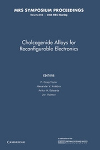 Enlarge image Cover: Chalcogenide Alloys for Reconfigurable Electronics: Volume 918 - Cambridge University Press