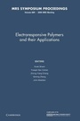 Cover: Electroresponsive Polymers and their Applications: Volume 889 - Cambridge University Press