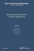Cover: Electroresponsive Polymers and their Applications: Volume 889 - Cambridge University Press