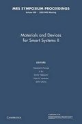 Cover: Materials and Devices for Smart Systems II: Volume 888 - Cambridge University Press