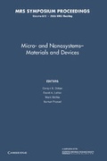 Cover: Micro- and Nanosystems: Volume 872 - Cambridge University Press