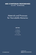 Cover: Materials and Processes for Nonvolatile Memories: Volume 830 - Cambridge University Press