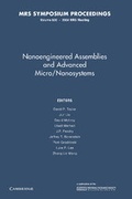 Cover: Nanoengineered Assemblies and Advanced Micro/Nanosystems: Volume 820 - Cambridge University Press