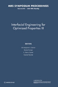 Enlarge image Cover: Interfacial Engineering for Optimized Properties III: Volume 819 - Cambridge University Press