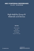 Cover: High-Mobility Group-IV Materials and Devices: Volume 809 - Cambridge University Press