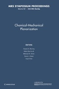 Cover: Chemical-Mechanical Planarization: Volume 767 - Cambridge University Press