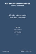 Cover: Silicides, Germanides, and their Interfaces: Volume 320 - Cambridge University Press