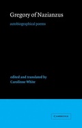Cover: Gregory of Nazianzus - Cambridge University Press