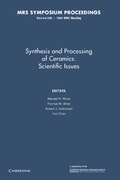 Cover: Synthesis and Processing of Ceramics:: Volume 249 - Cambridge University Press