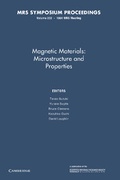 Cover: Magnetic Materials:: Volume 232 - Cambridge University Press