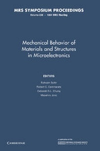 Enlarge image Cover: Mechanical Behavior of Materials and Structures in Microelectronics: Volume 226 - Cambridge University Press