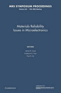 Enlarge image Cover: Materials Reliability Issues in Microelectronics: Volume 225 - Cambridge University Press