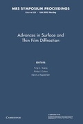 Cover: Advances in Surface and Thin Film Diffraction: Volume 208 - Cambridge University Press