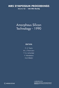 Enlarge image Cover: Amorphous Silicon Technology - 1990: Volume 192 - Cambridge University Press
