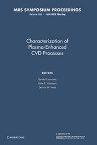 Enlarge image Cover: Characterization of Plasma-Enhanced CVD Processes: Volume 165 - Cambridge University Press