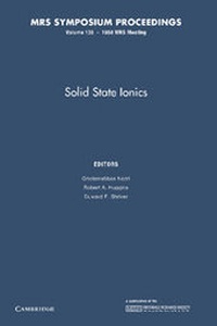 Enlarge image Cover: Solid State Ionics: Volume 135 - Cambridge University Press