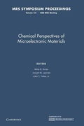 Cover: Chemical Perspectives of Microelectronic Materials: Volume 131 - Cambridge University Press
