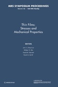 Cover: Thin Films:: Volume 130 - Cambridge University Press