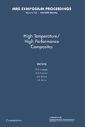 Cover: High Temperature/High Performance Composites: Volume 120 - Cambridge University Press