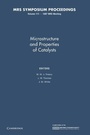 Cover: Microstructure and Properties of Catalysts: Volume 111 - Cambridge University Press
