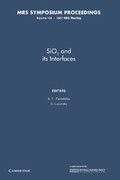 Cover: SiO2 and its Interfaces: Volume 105 - Cambridge University Press