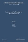 Cover: Science and Technology of Microfabrication: Volume 76 - Cambridge University Press