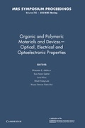 Cover: Organic and Polymeric Materials and Devices - Optical, Electrical and Optoelectronic Properties: Volume 725 - Cambridge University Press