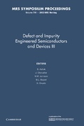 Cover: Defect and Impurity Engineered Semiconductors and Devices III: Volume 719 - Cambridge University Press