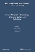 Cover: Silicon Materials-Processing, Characterization and Reliability: Volume 716 - Cambridge University Press