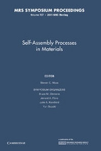 Enlarge image Cover: Self-Assemble Processes in Materials: Volume 707 - Cambridge University Press