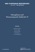 Cover: Nanophase and Nanocomposite Materials IV: Volume 703 - Cambridge University Press