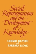 Cover: Social Representations and the Development of Knowledge - Cambridge University Press