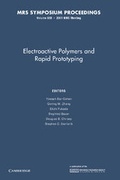 Cover: Electroactive Polymers and Rapid Prototyping: Volume 698 - Cambridge University Press