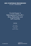 Cover: Current Issues in Heteropitaxial Growth - Stress Relaxation and Self Assembly: Volume 696 - Cambridge University Press