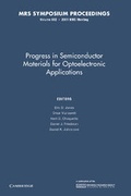 Cover: Progress in Semiconductor Materials for Optoelectronic Applications: Volume 692 - Cambridge University Press
