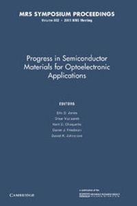 Enlarge image Cover: Progress in Semiconductor Materials for Optoelectronic Applications: Volume 692 - Cambridge University Press