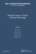 Cover: Materials Issues in Novel Si-Based Technology: Volume 686 - Cambridge University Press