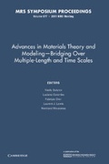 Cover: Advances in Materials Theory and Modeling - Bridging over Multiple-Length and Time Scales: Volume 677 - Cambridge University Press