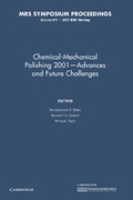 Cover: Chemical-Mechanical Polishing 2001 - Advances and Future Challenges: Volume 671 - Cambridge University Press