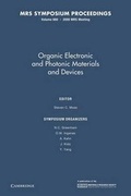 Cover: Organic Electronic and Photonic Materials and Devices: Volume 660 - Cambridge University Press