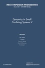 Cover: Dynamics in Small Confining Systems V: Volume 651 - Cambridge University Press