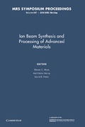 Cover: Ion Beam Synthesis and Processing of Advanced Materials: Volume 647 - Cambridge University Press