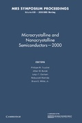 Cover: Microcrystalline and Nanocrystalline Semiconductors - 2000: Volume 638 - Cambridge University Press