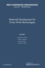 Cover: Materials Development for Direct Write Technologies: Volume 624 - Cambridge University Press