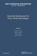 Cover: Materials Development for Direct Write Technologies: Volume 624 - Cambridge University Press