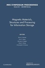 Cover: Magnetic Materials, Structures and Processing for Information Storage: Volume 614 - Cambridge University Press
